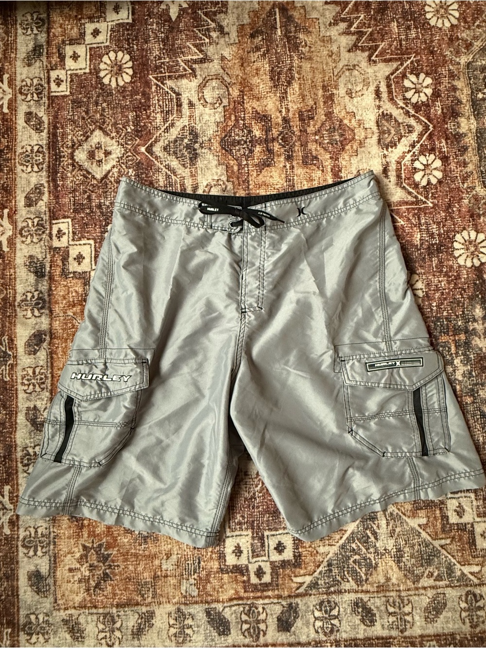 Hurley Silver Gray Cargo Board Shorts